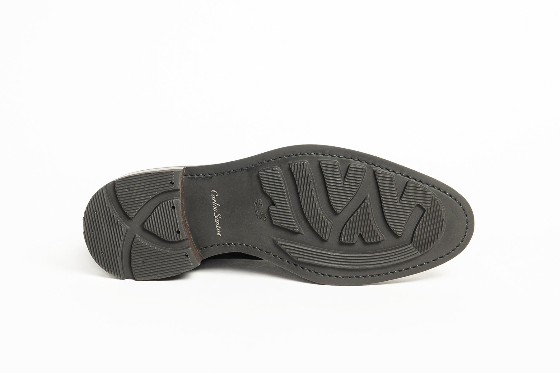 Sole of Carlos Santos 7991 Charlie Chukka Boots in Dark Brown Scotchgrain with Ridgeway Rubber Sole