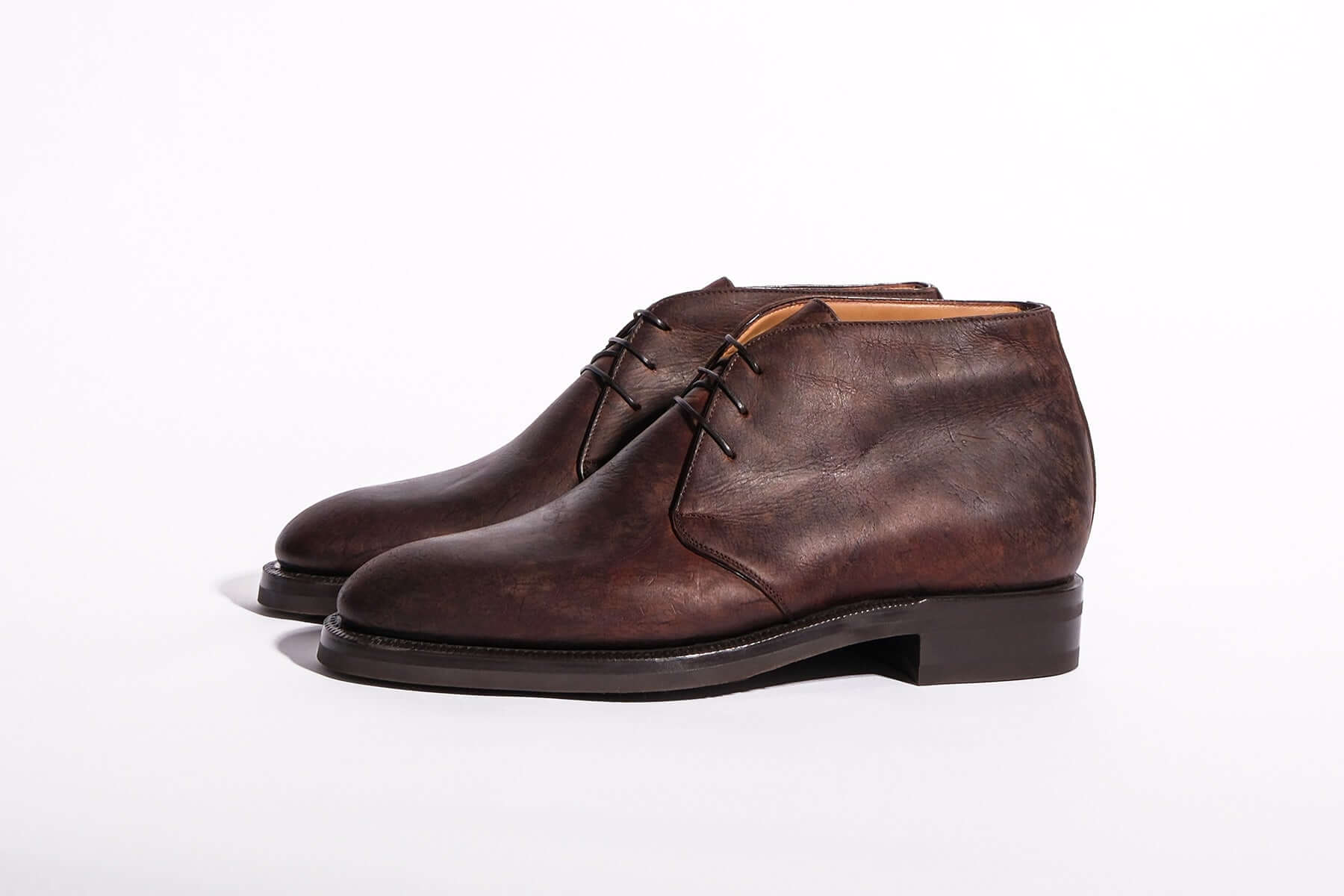 Enzo Bonafe Art. 3403MOD Chukka Boots In Snuff Waxy Kudu