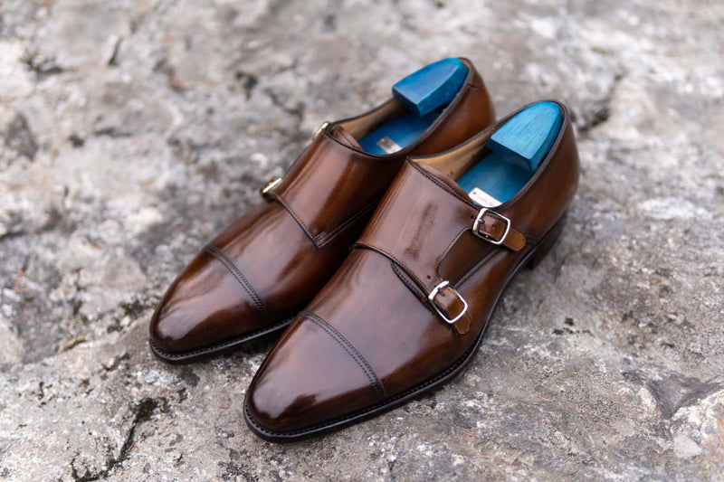 Carlos Santos 6942 Double Monks in Algarve Patina for The Noble Shoe 13