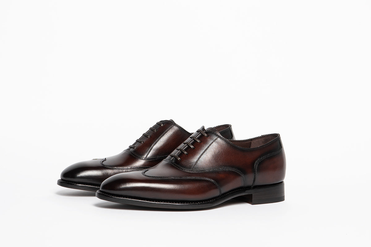 Carlos Santos Handgrade 9393 Austerity Brogue in Guimaraes Patina UK 8.5 Carlos Santos Handgrade Austerity Brogue In Guimaraes | The  main image 2