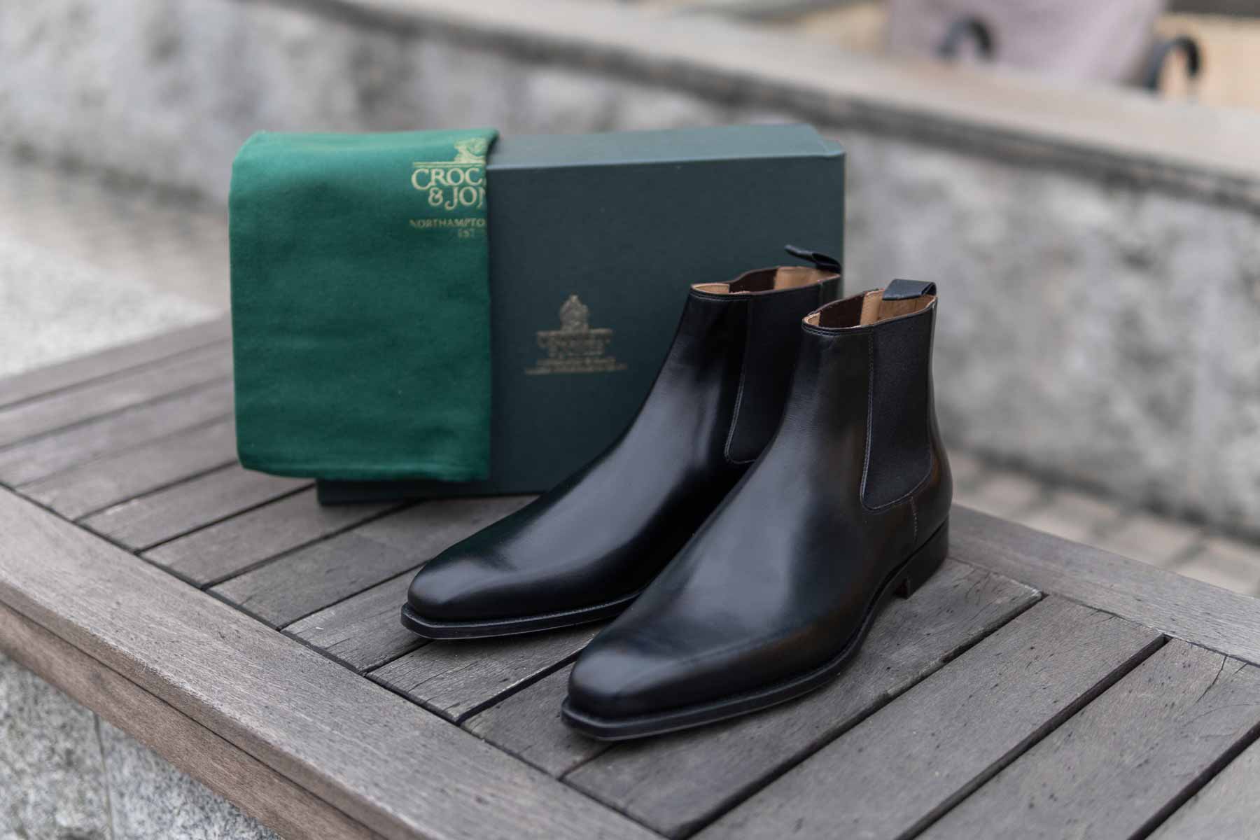 Crockett Jones Lingfield Chelsea Boots UK Black
