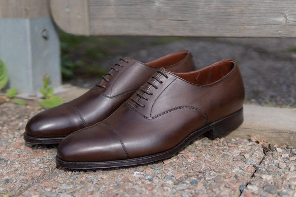 Crockett & Jones Lonsdale Handgrade Oxford in Dark Brown Calf for The Noble Shoe 2