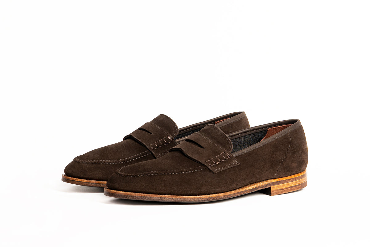 Crockett & Jones Loafers Crockett & Jones Henley in dark brown burnished calf penny  main image 2