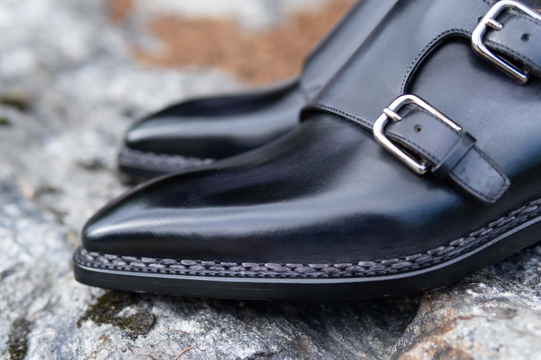 Paolo Scafora 650 Double Monk Strap in Furore for The Noble Shoe 6