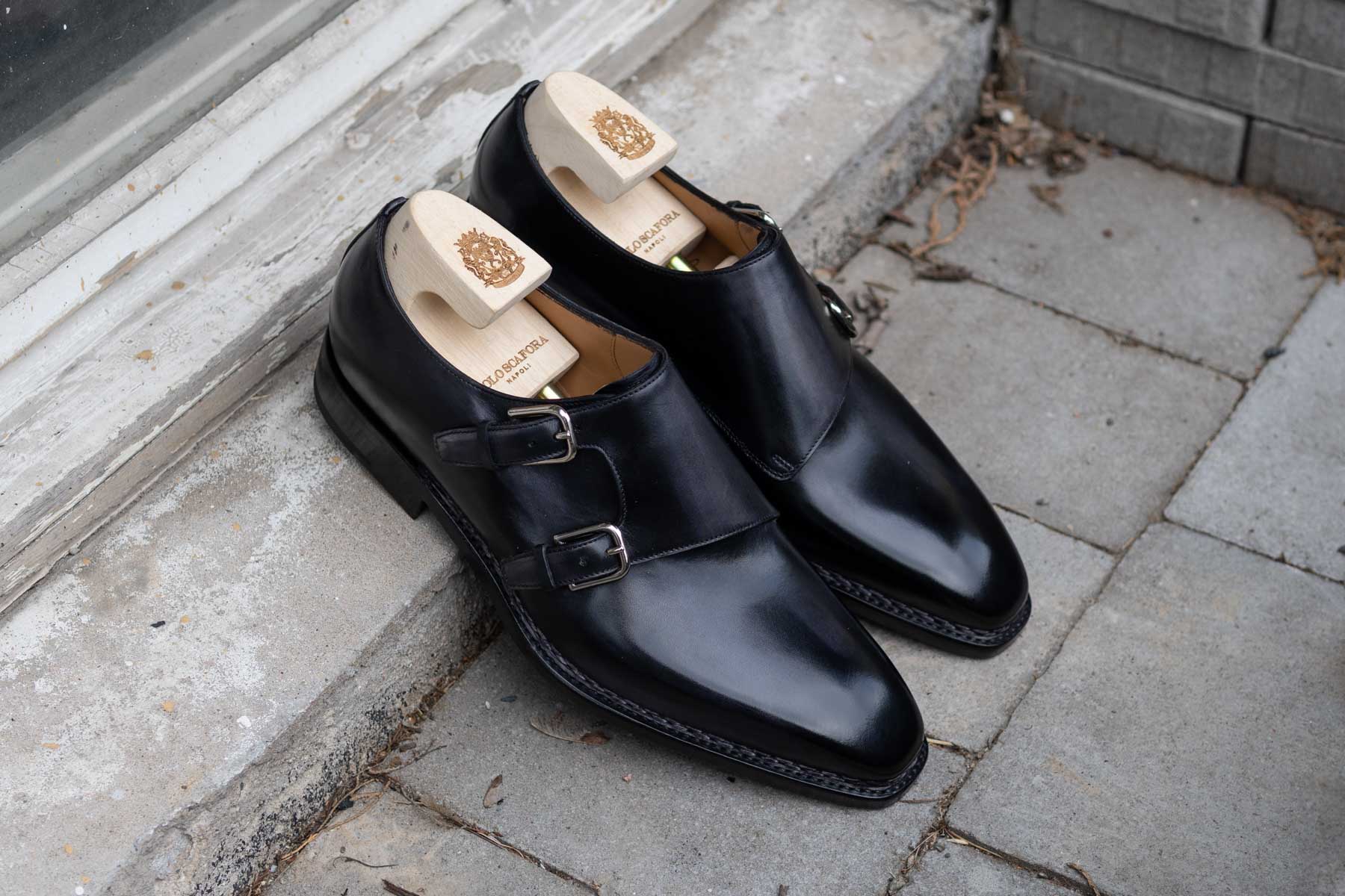 Paolo Scafora 650 Double Monk Strap in Furore for The Noble Shoe 15