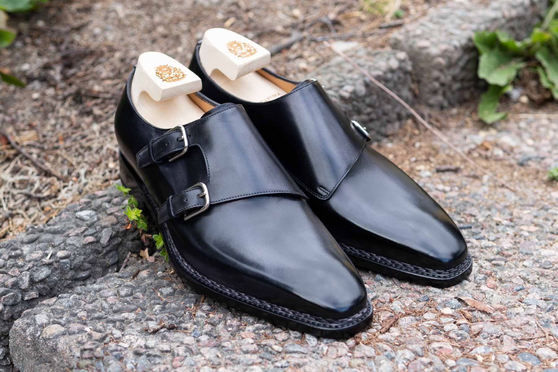 Paolo Scafora 650 Double Monk Strap in Furore for The Noble Shoe 1