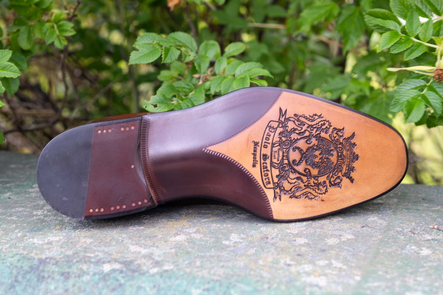 Paolo Scafora 650 Double Monk Strap in Furore for The Noble Shoe Sole