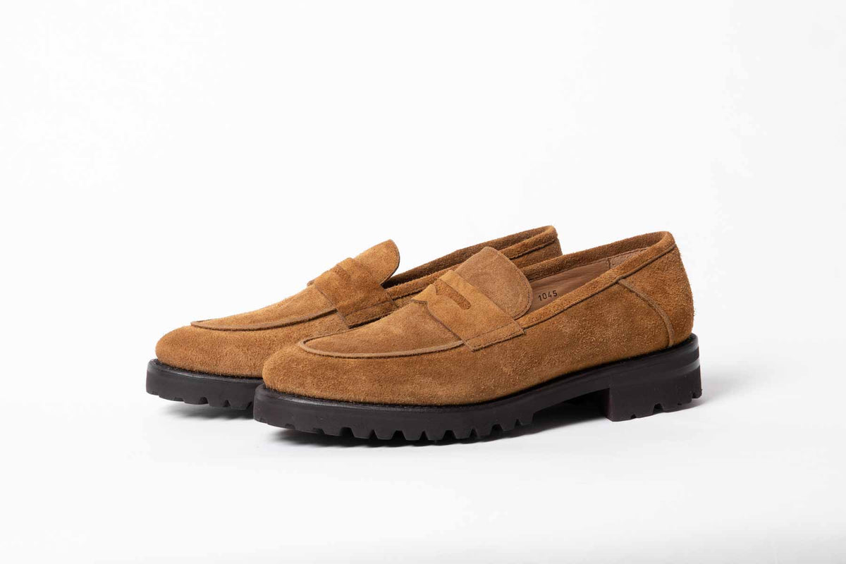 The Noble Suede Slip-On Loafers - Black