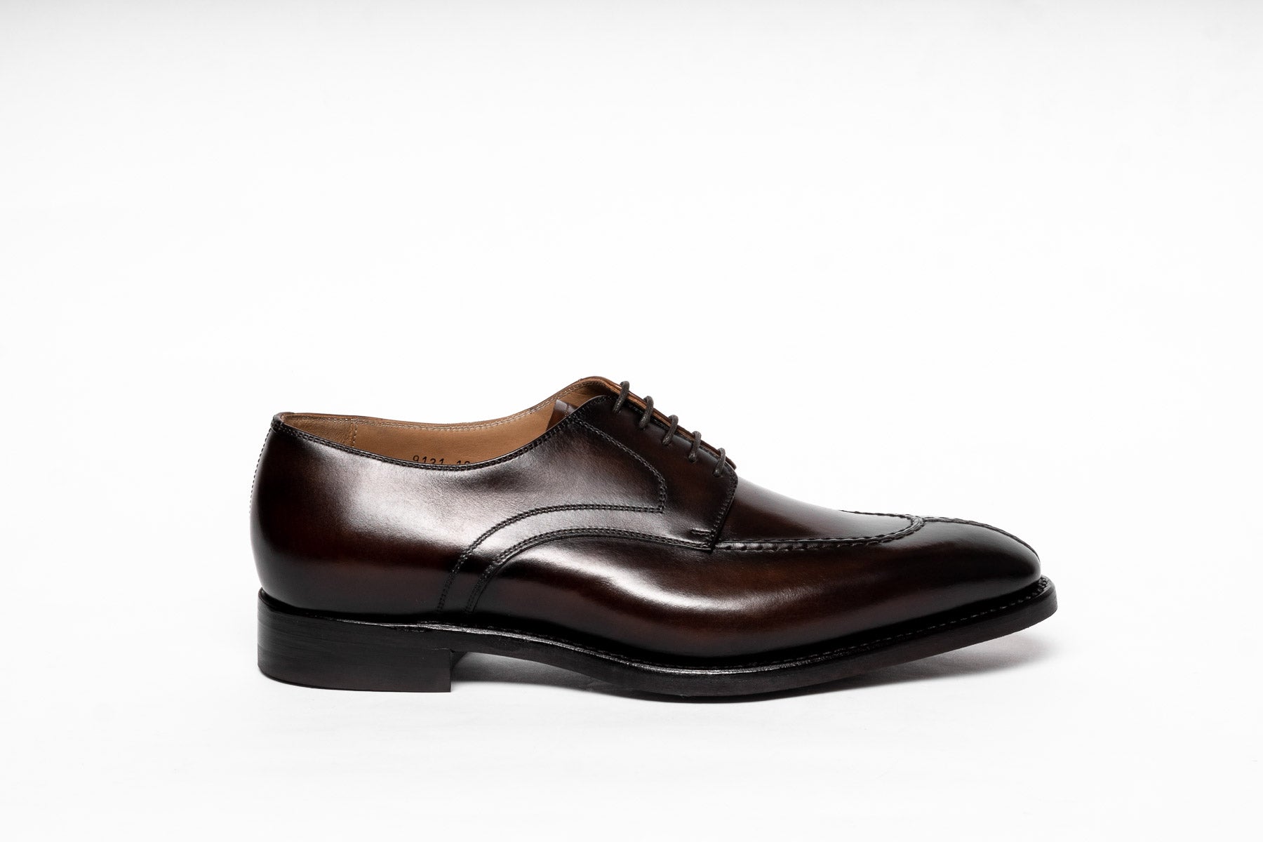 Carlos Santos 9131 Split-Toe Derby in Dark Brown Patina Guimaraes Calf