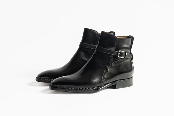 Paolo Scafora Art. 662 Jodhpurs In Black Calf (50% Deposit)