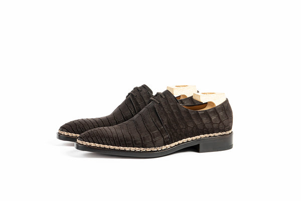 Paolo Scafora Art. 504 Derby In Nubuck Alligator