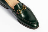 Enzo Bonafe Art. 3896 Horsebit "Gucci Inspired" Green Calf Loafers GMTO (50% Deposit)