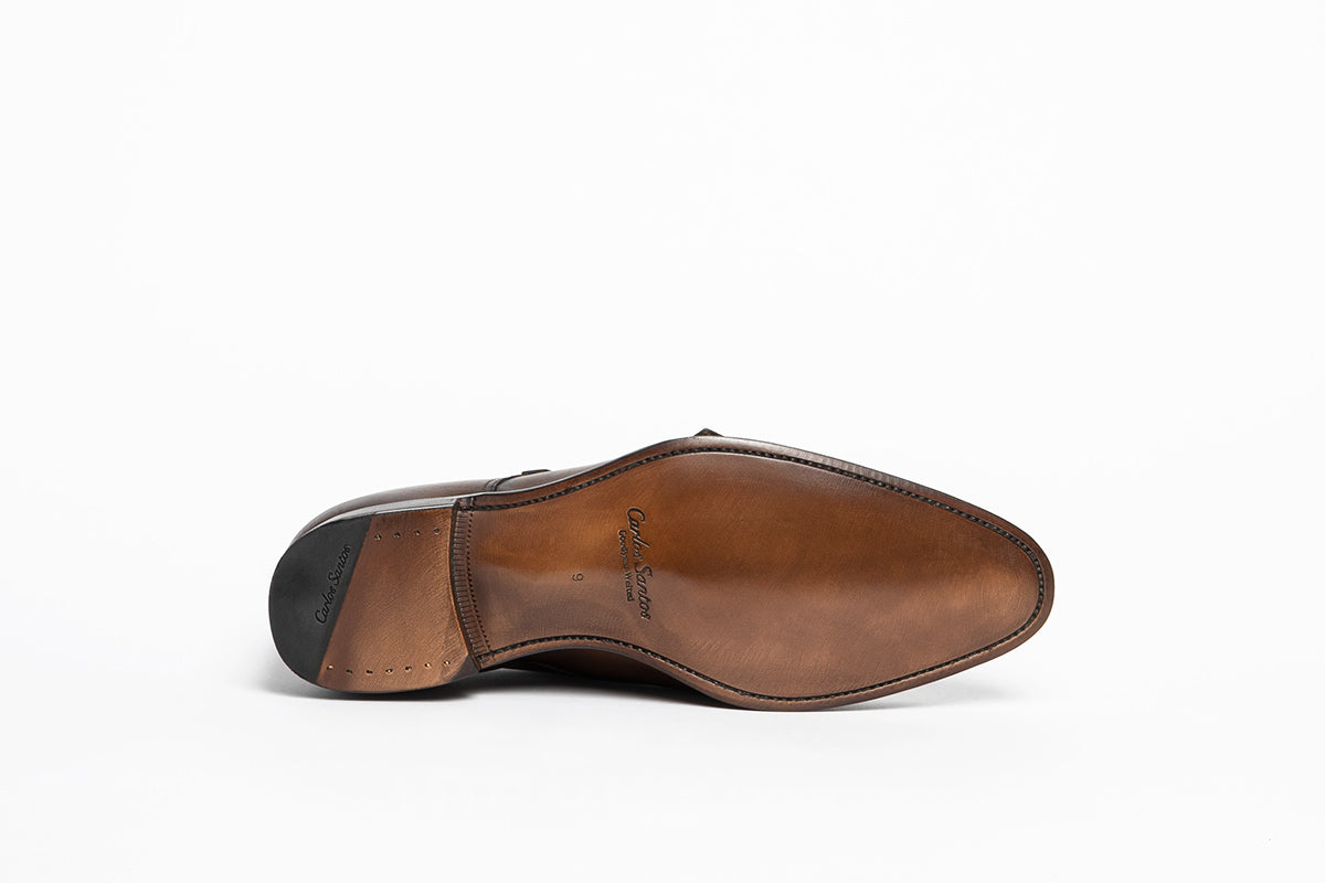 Carlos Santos 9975 Double Monks In Black Calf | Goodyear Welted