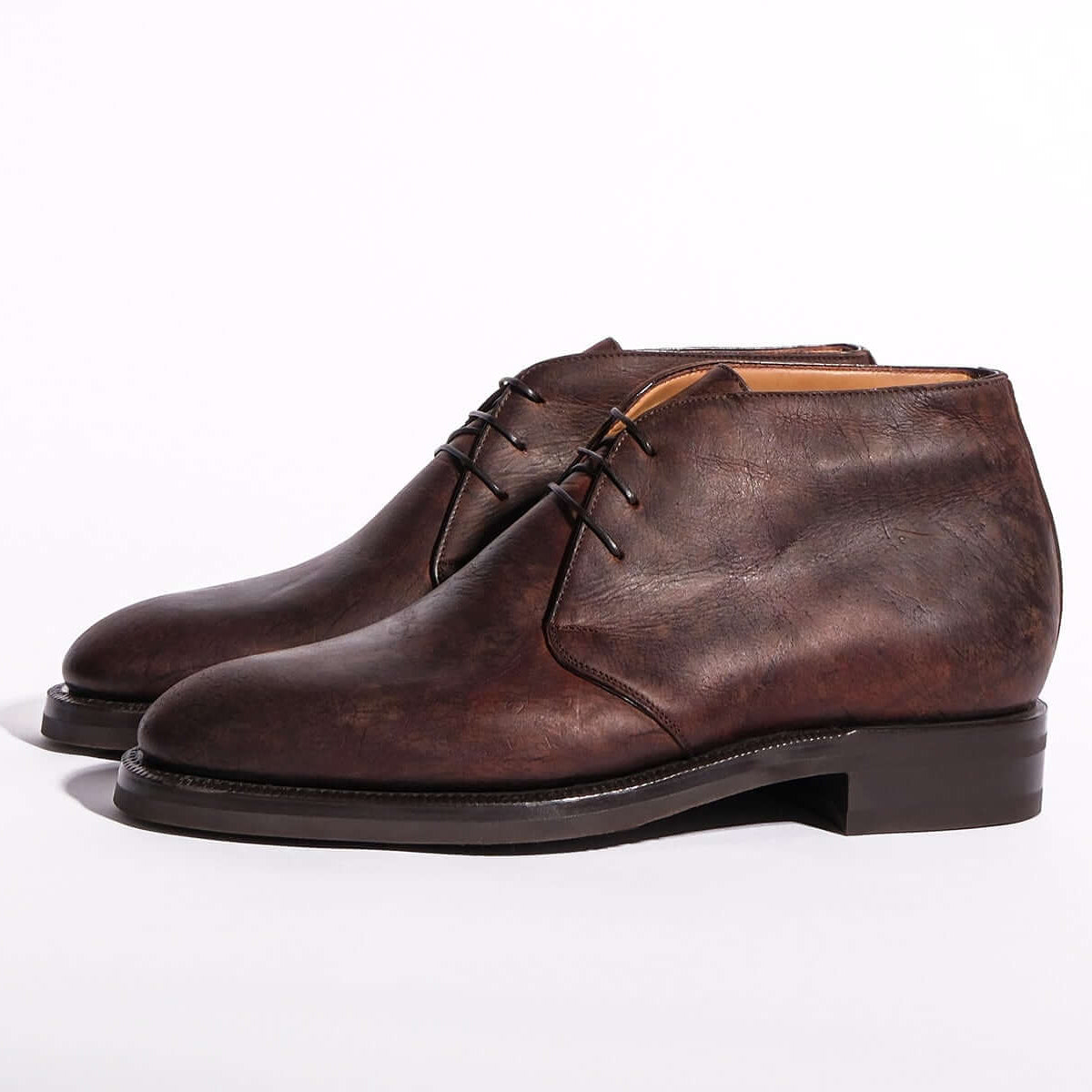 Enzo Bonafe Art. 3403MOD Chukka Boots In Snuff Waxy Kudu