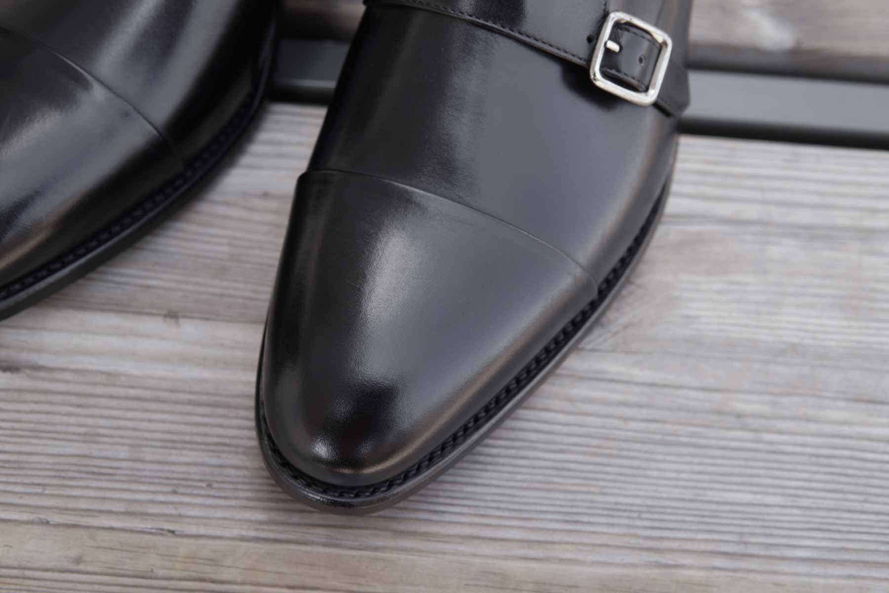 Carlos Santos 9975 Double Monks In Black Calf | Goodyear Welted