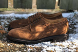 Carlos Santos 1046 Longwing Brogue in Mid Brown Suede for The Noble Shoe 8