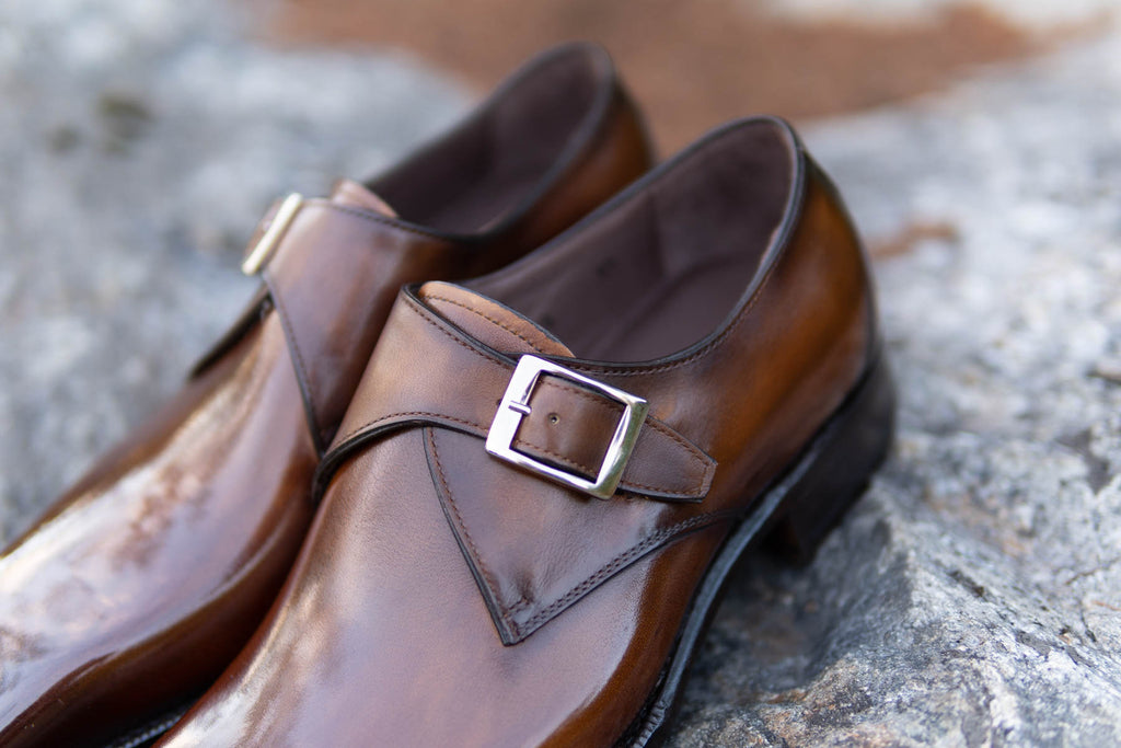 Carlos Santos 6307 Handgrade Single Monk Strap In Algarve Patina GMTO ...