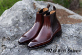Carlos Santos 7902 Chelsea Boots in Wine Shadow Patina for The Noble Shoe