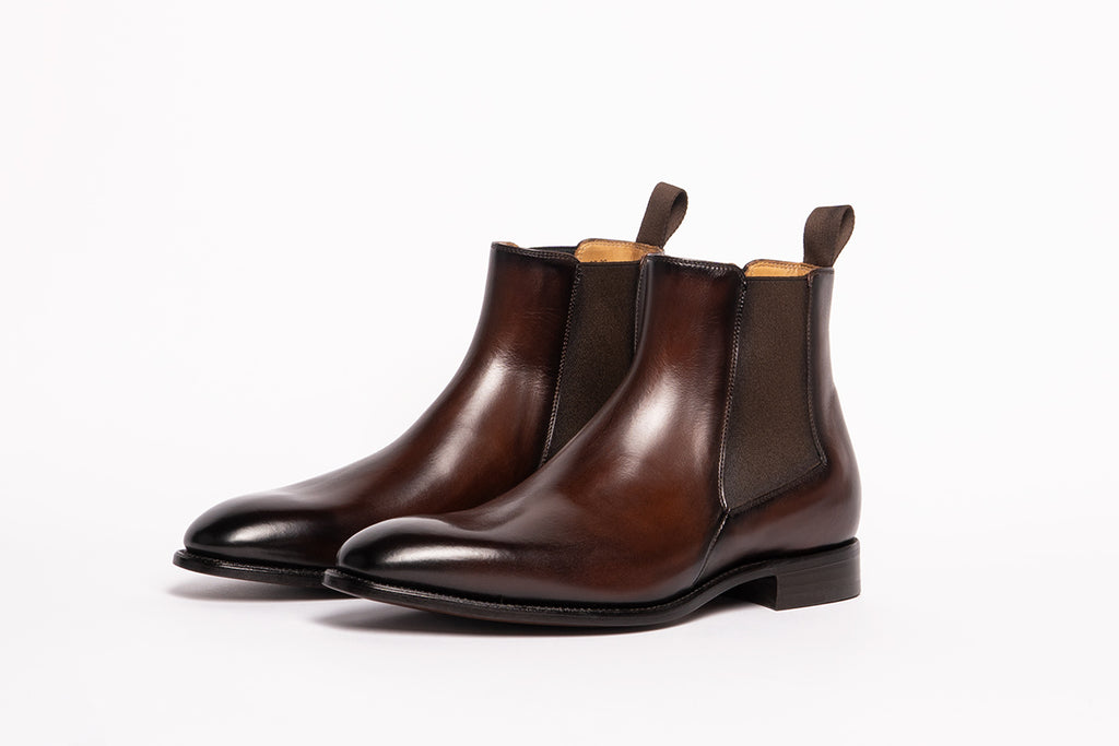 Carlos Santos 7902 Chelsea Boots In Guimaraes Patina The Noble Shoe