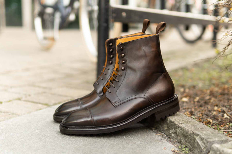 Carlos Santos 8866 Stallone Boots in Coimbra Patina 1