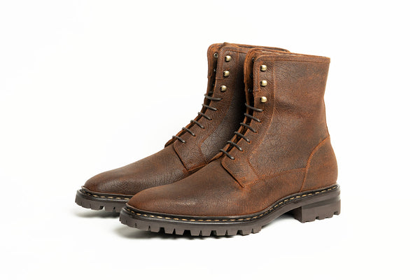 Carlos Santos 8624 Boots In Waxed Brown Bull Leather