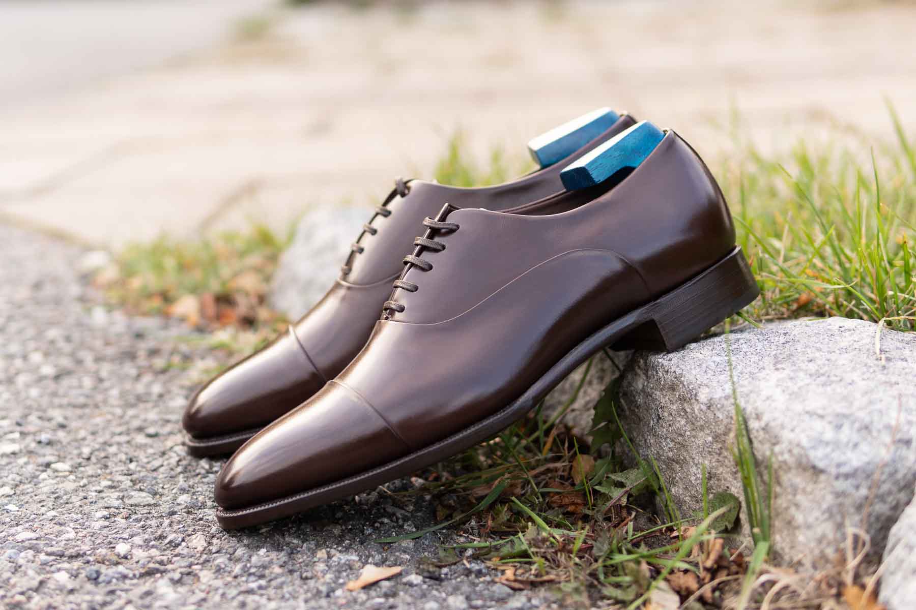 Carlos Santos 9899 Handgrade Dark Brown Calf Oxford | Goodyear Welted