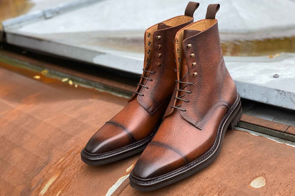 Carlos Santos 8866 Stallone Jumper Boots in Patina Scotchgrain