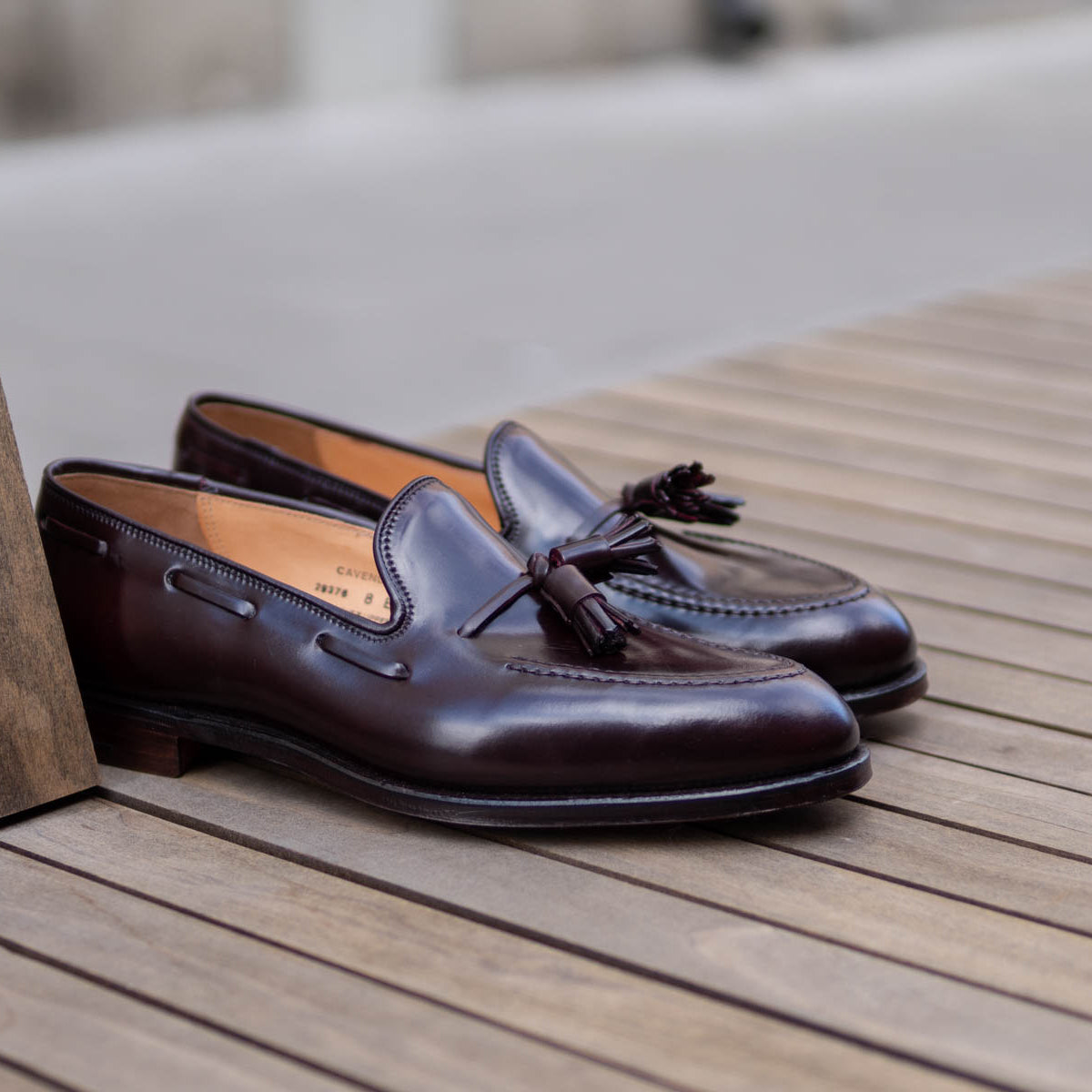 Crockett Jones Cavendish Tassel Loafer In Color Shell Cordovan