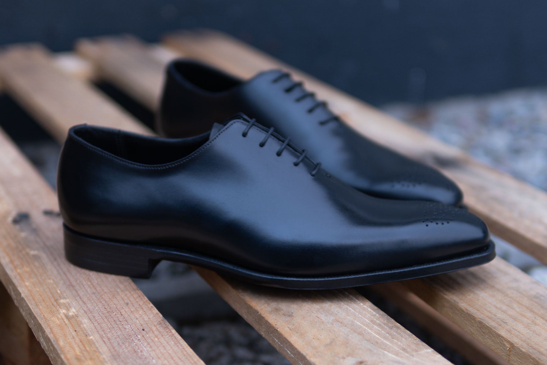 Crockett & Jones Weymouth 2 Handgrade Wholecut Oxford In Black Calf