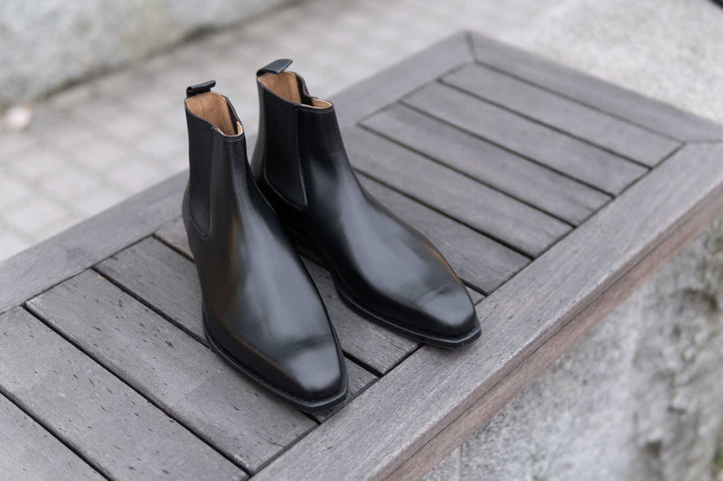 Crockett & Jones Lingfield Chelsea Boots in Black Calf for The Noble Shoe 2