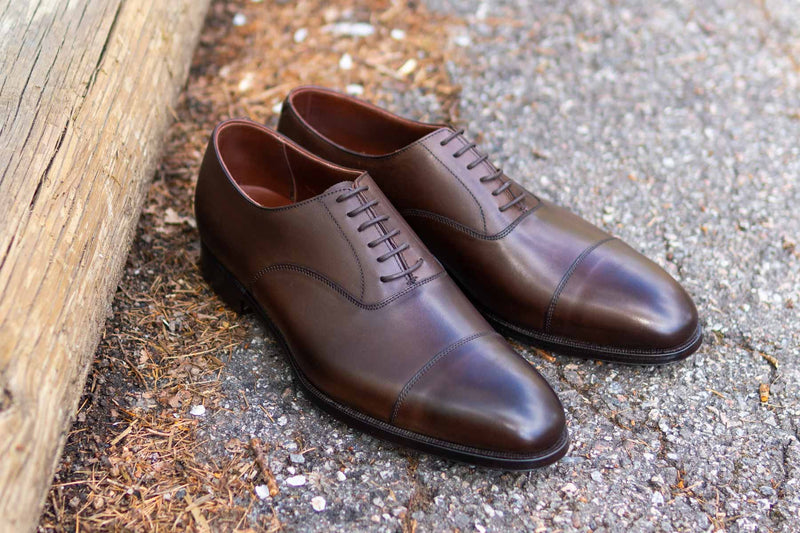 Crockett & Jones Lonsdale Handgrade Oxford in Dark Brown Calf for The Noble Shoe 6