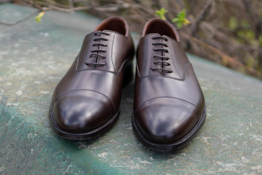 Crockett Jones Lonsdale Handgrade Dark Brown Oxford The Noble Shoe