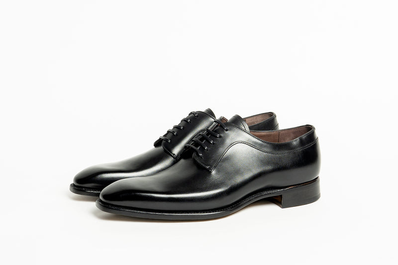 Carlos Santos CS101 Handgrade Derby In Black Calf