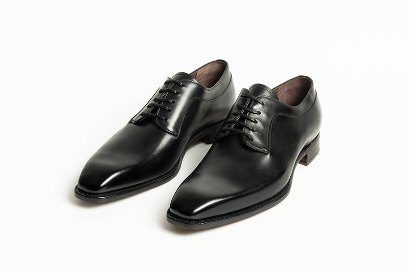 Carlos Santos CS101 Handgrade Derby In Black Calf