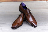 Carlos Santos 6307 Handgrade Single Monk Strap In Algarve Patina GMTO