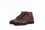 Norman Vilalta Haring Moc-Toe Boots In Grain Patina