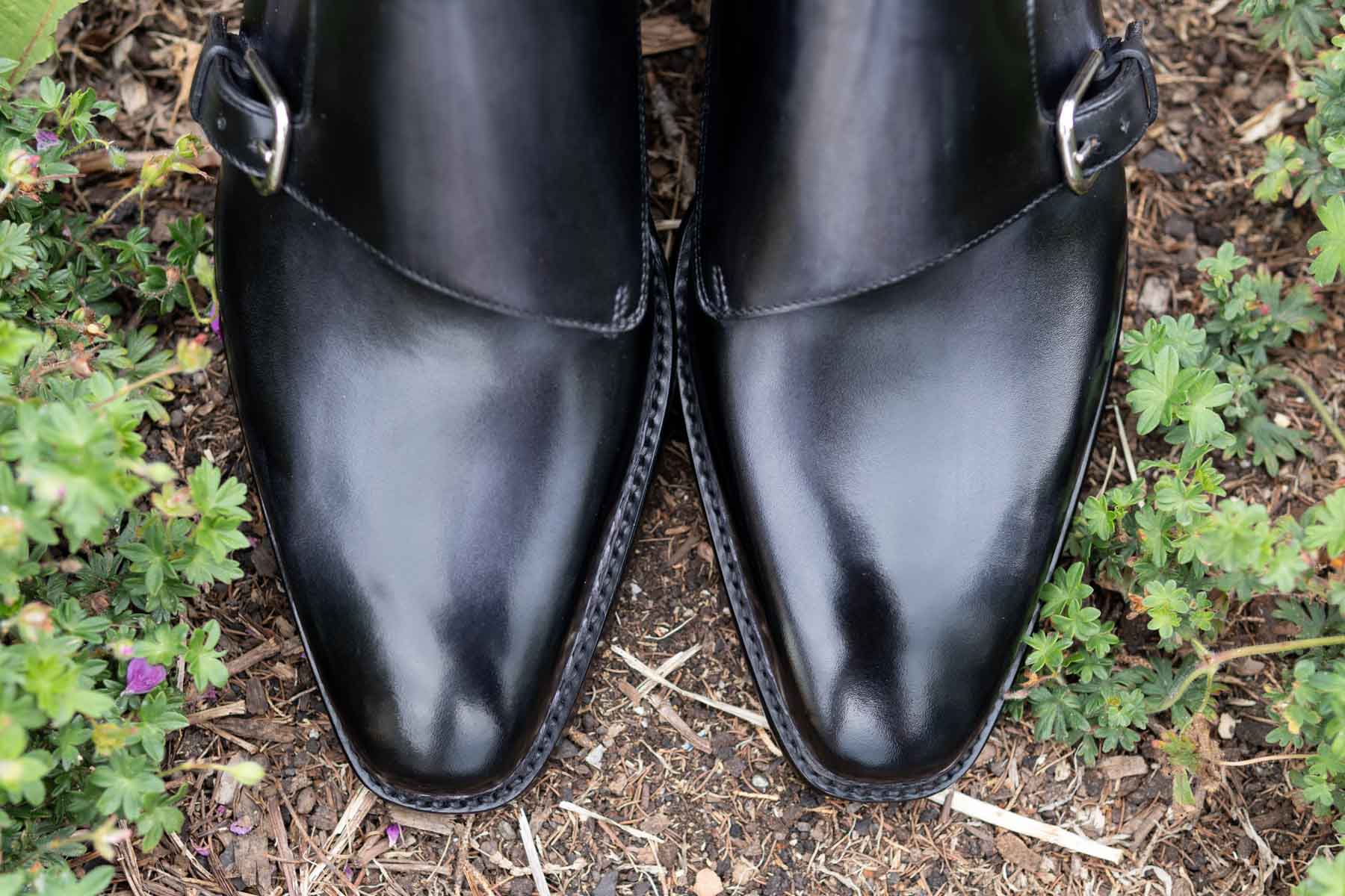 Prada double monk strap shoes store