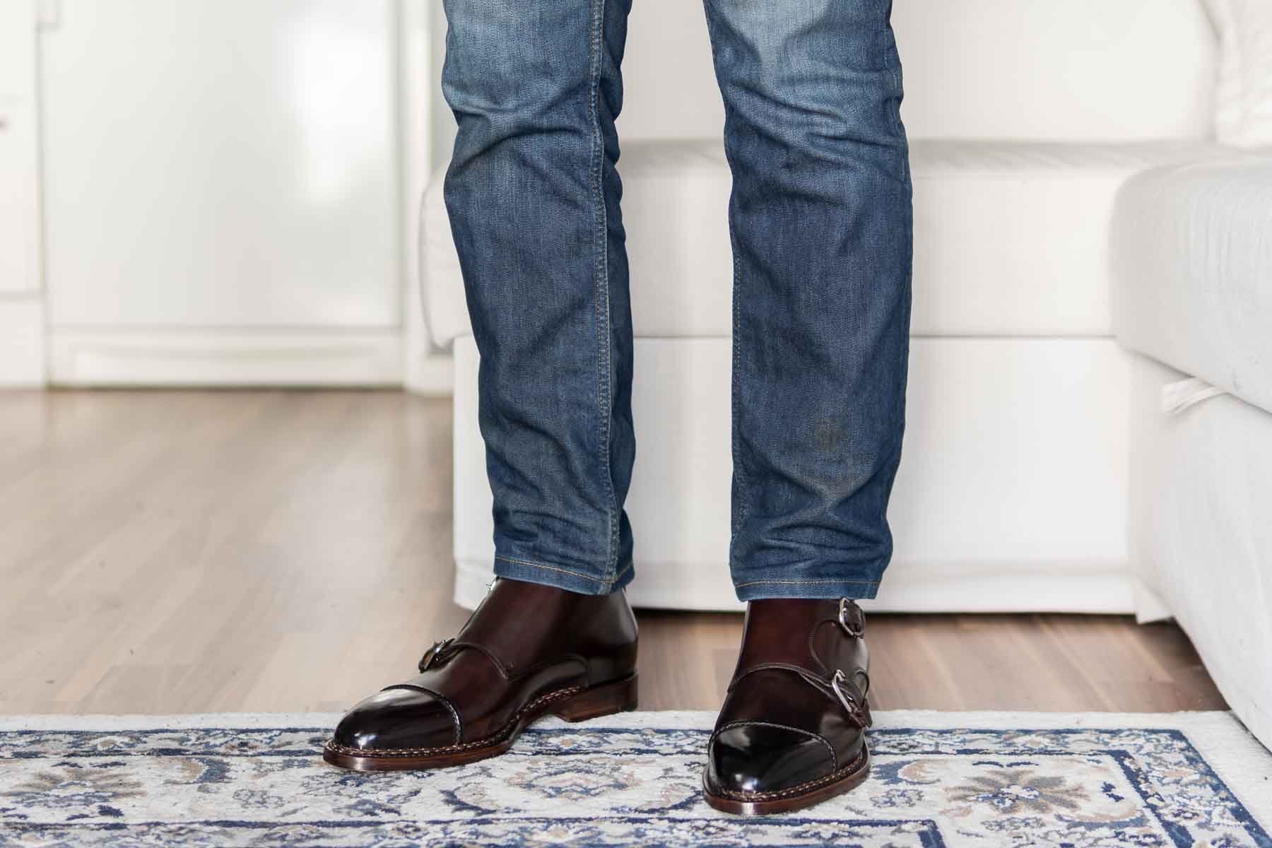 Monk shoes and jeans hotsell